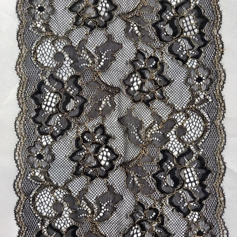 Glitter Highlight | Lurex | Metallic | Elastisch | Breite 16 cm | 61437