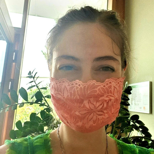 Mask | La Vie en Rose | Coral | 2-Layers | One Size