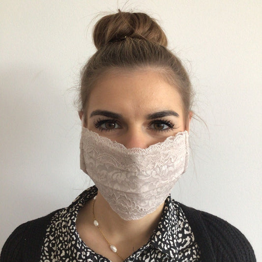 Mask | Closed Vines | Beige | 2-Layers | One Size