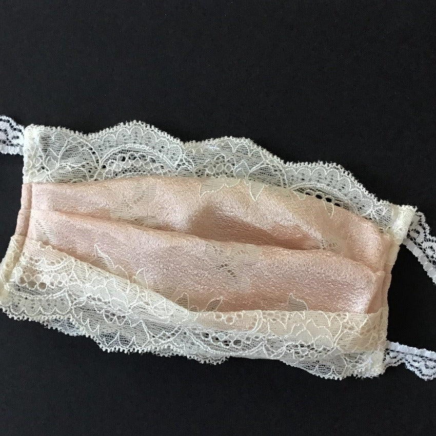 Mask | Winded Leaves | Shiny Rose | 2-Layers | One Size