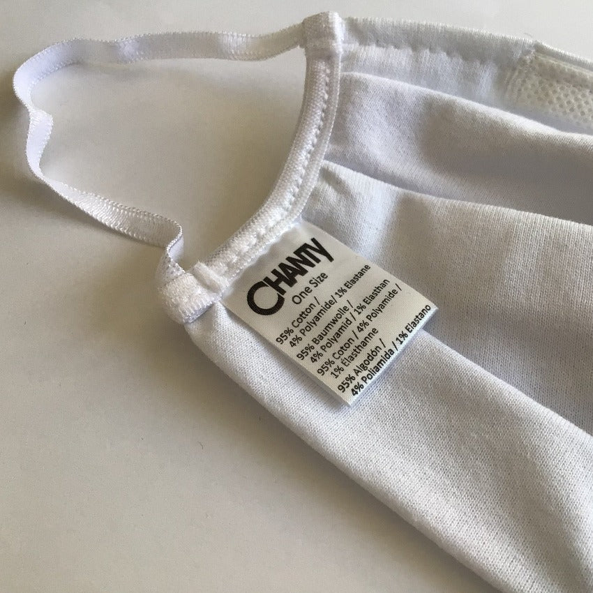 Mask | With Wire | White | 2-Layers | Comfy Cotton | One Size