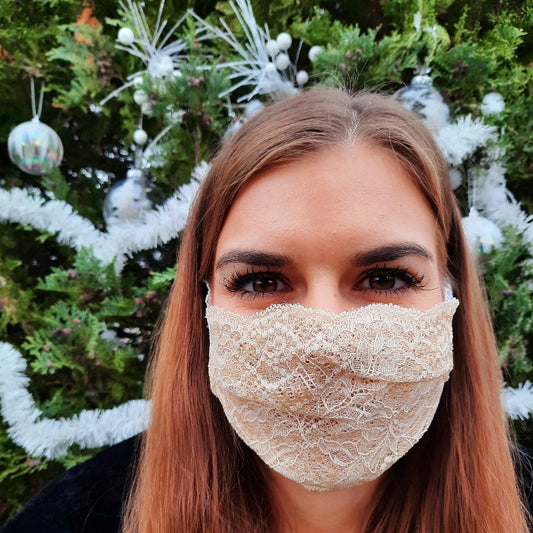 Mask | Subtle Glam | Champagne | 2-Layers | One Size