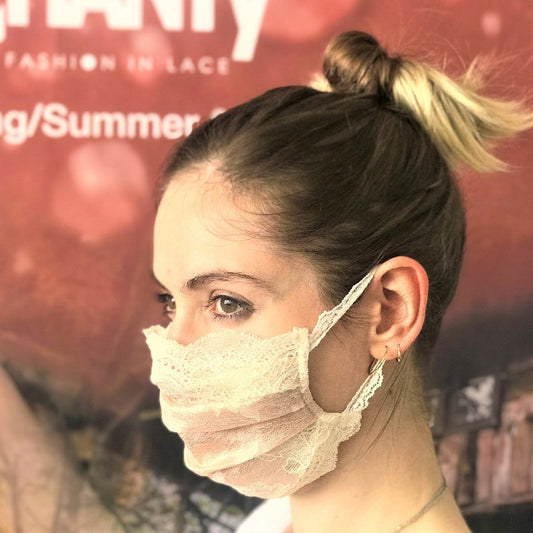 Mask | Winded Leaves | Shiny Rose | 2-Layers | One Size