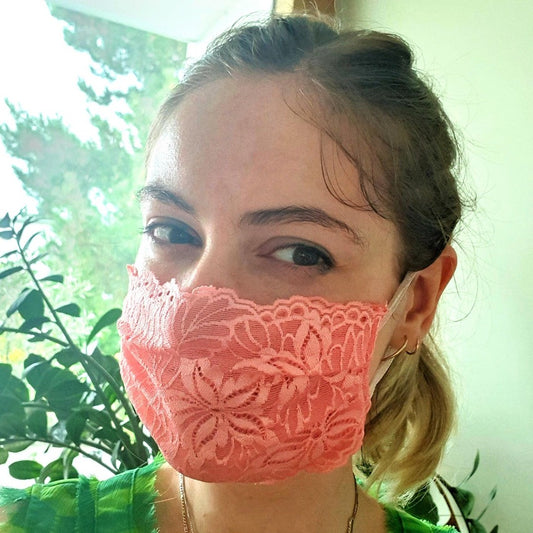 Mask | La Vie en Rose | Coral | 2-Layers | One Size