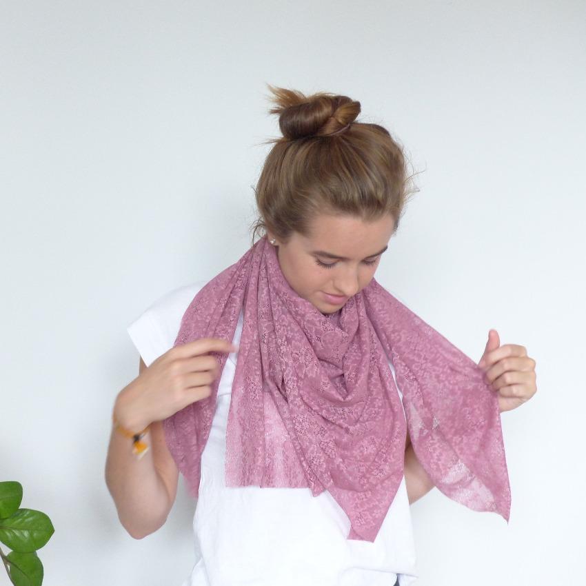 Scarf | Structured Sunflowers | Mesa Rose | One Size
