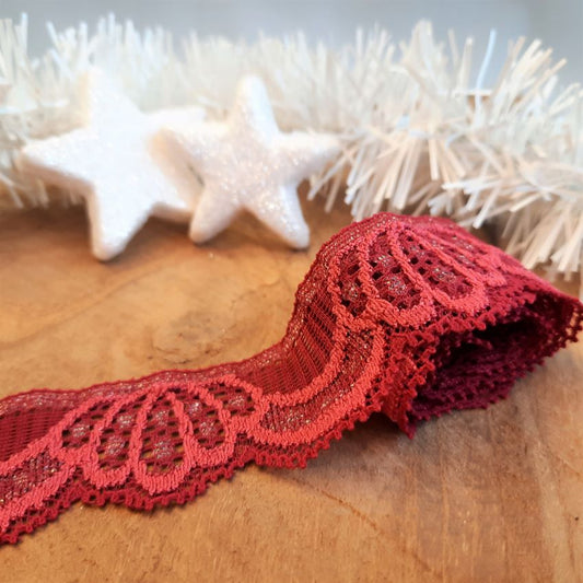 Glitter Highlights | Polyester | Elastisch | Breite 3 cm | 60732