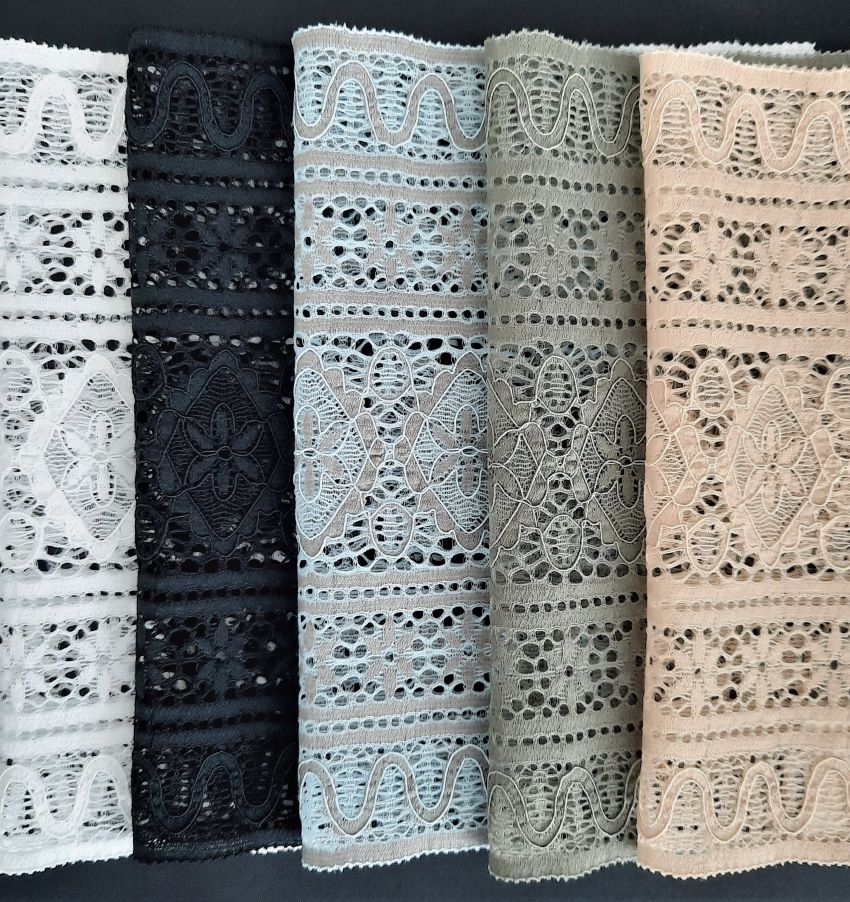 Baumwolle | Elastisch | Breite 16 cm | Natural Glam | 61537