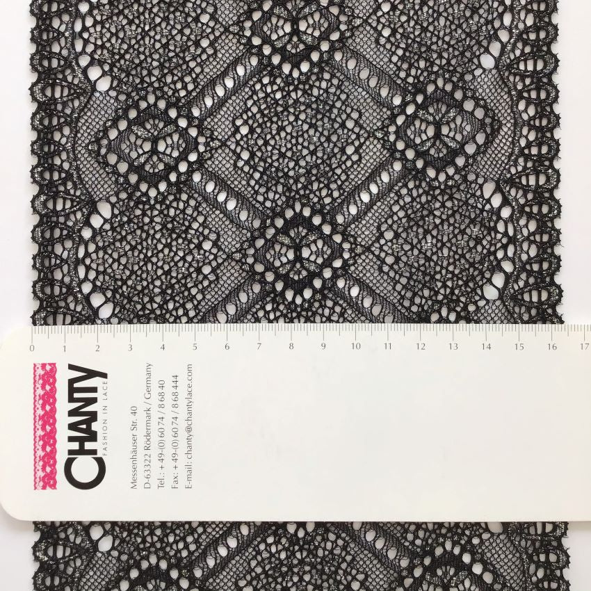 Glitter Highlight | Lurex | Metallic | Elastic | Width 16 cm | Cubist Vision | 65308