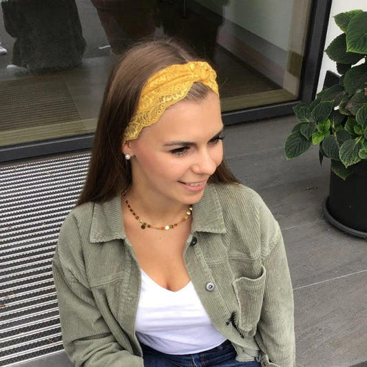 Headband | Entwined Flowers | Ochre