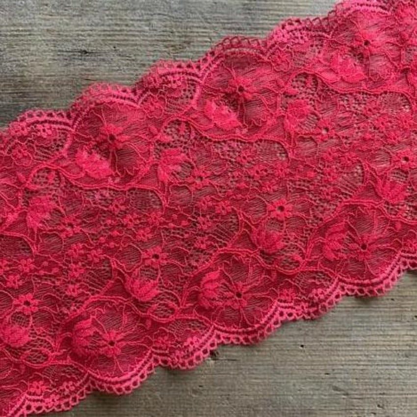 Extra Strong | Leavers Optic | Elastic | Width 18 cm | Floral Folies | 65767