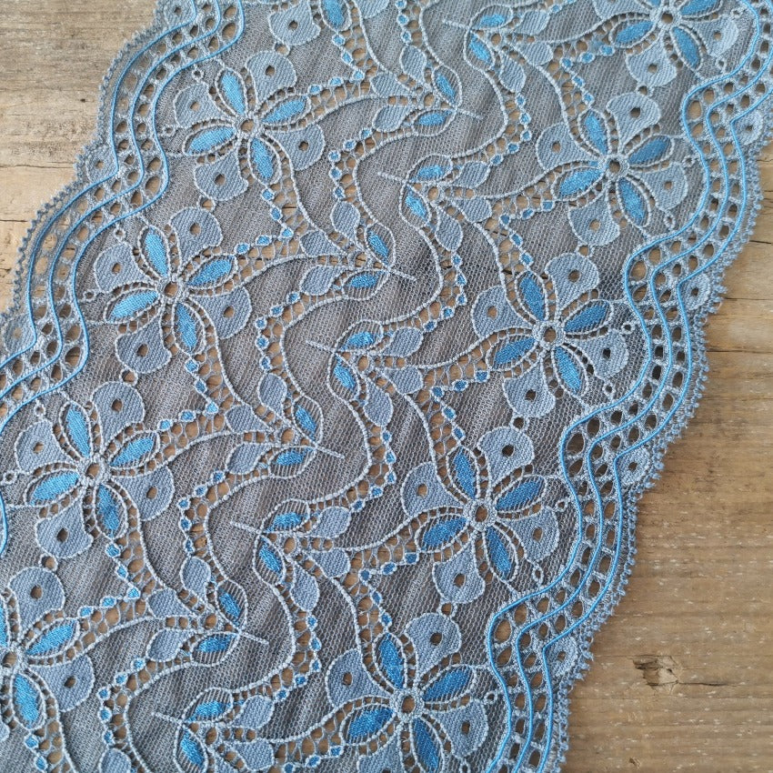 Viscose | Elastic | Width 15 cm | Shadow of Night | 65769