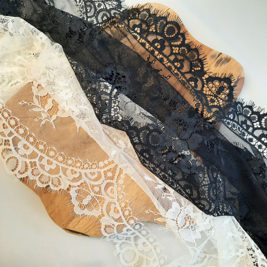 Eyelash Lace | Rigid | Width 38 cm | 78103