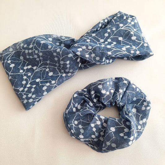 Headband | Geometric Leaves | Starry Sky