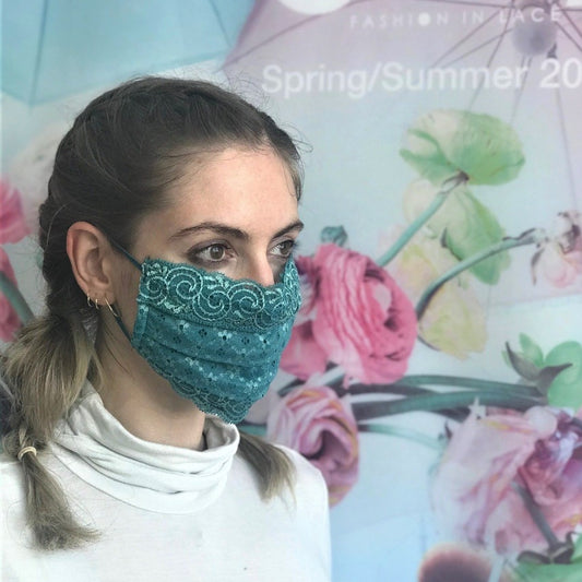 Mask | Small Flowers | Opal | 2-Layers | One Size