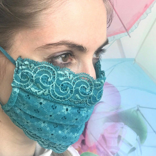 Mask | Small Flowers | Opal | 2-Layers | One Size