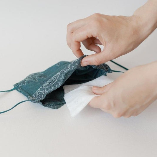 Fleece | White | Insert for Masks with 2 Layers | One Size