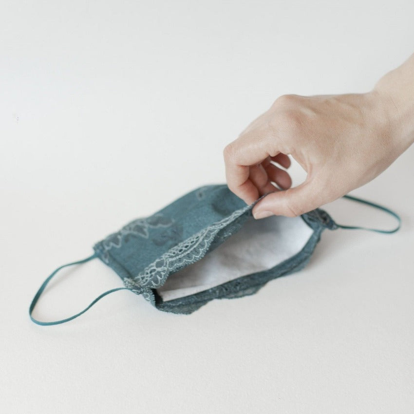 Fleece | White | Insert for Masks with 2 Layers | One Size