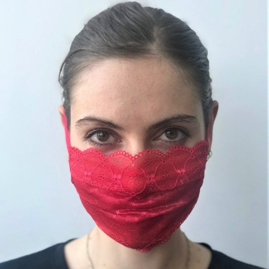Mask | Summer Kiss | Cherry Red | 2-Layers | One Size