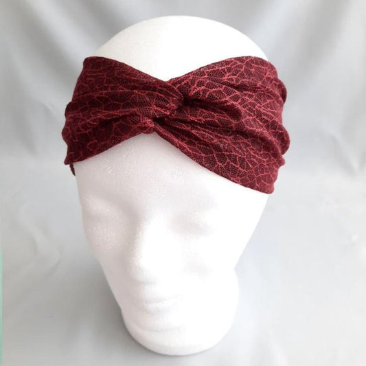 Headband | Dainty Cobwebs | Bordeaux