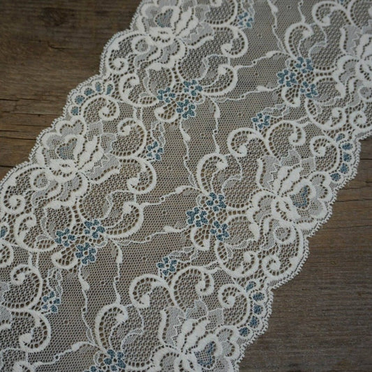 Width 16-18 cm, TYPE : Elastic, Spitze, COLOR : Blue / Blau