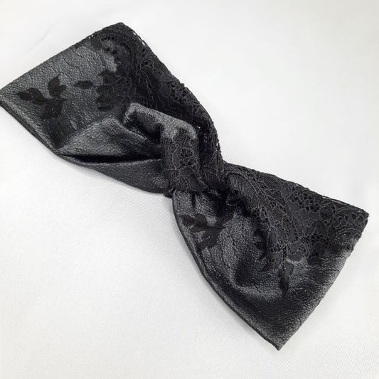 Headband | Winded Leaves | Shiny Black