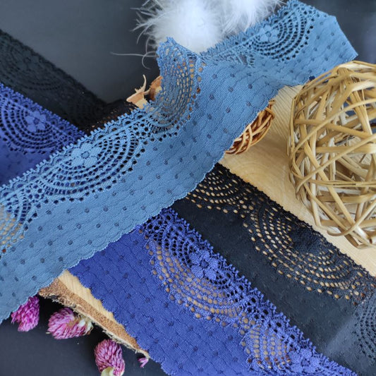 Stocking | Elastic | Width 7 cm | Shadow of Night | 61361