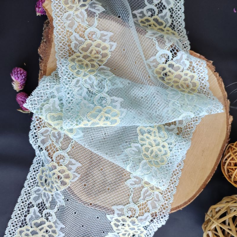 Cotton | Elastic | Width 17 cm | Fiorissimo | 65691