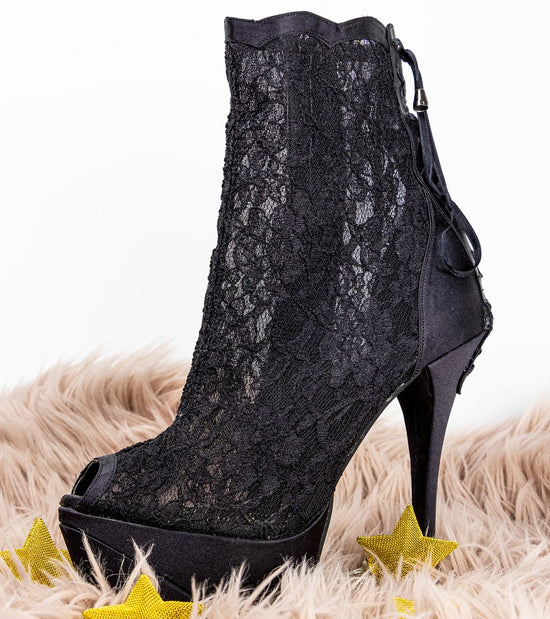 Black Lace high heel