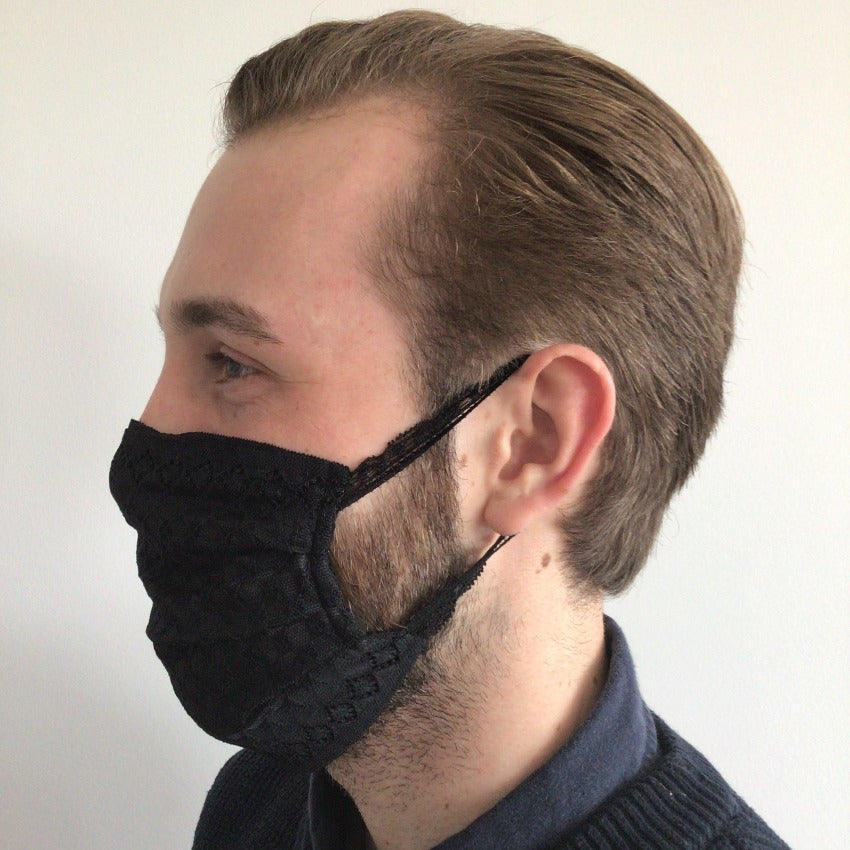 Mask | Checkered | Black | 2-Layers | One Size