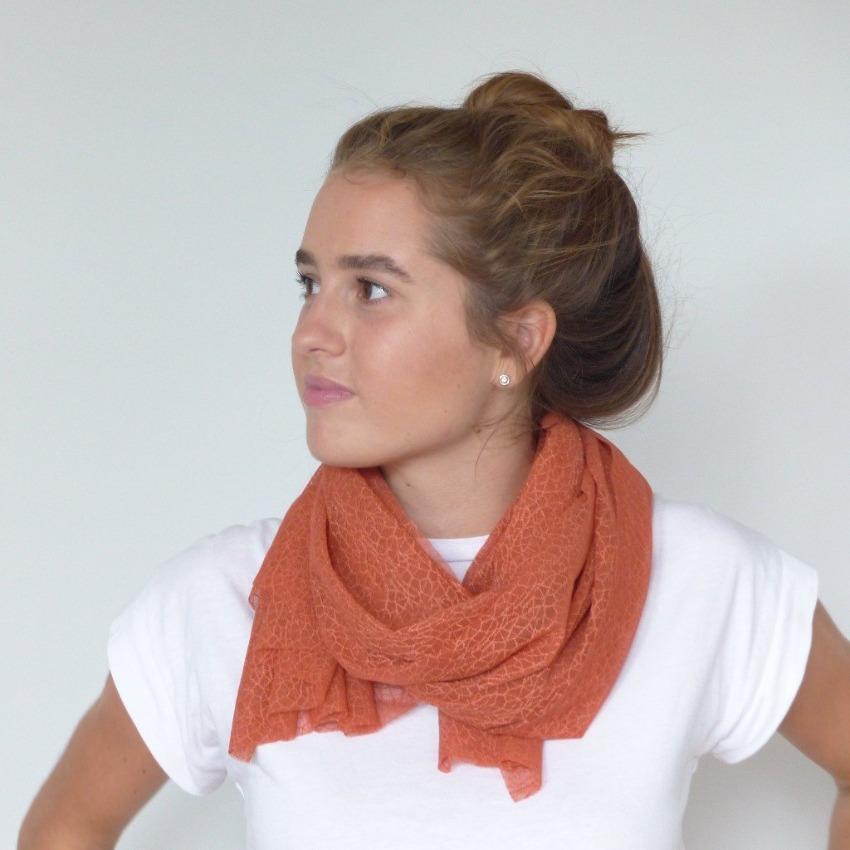 Scarf | Dainty Cobwebs | Mars Red | One Size