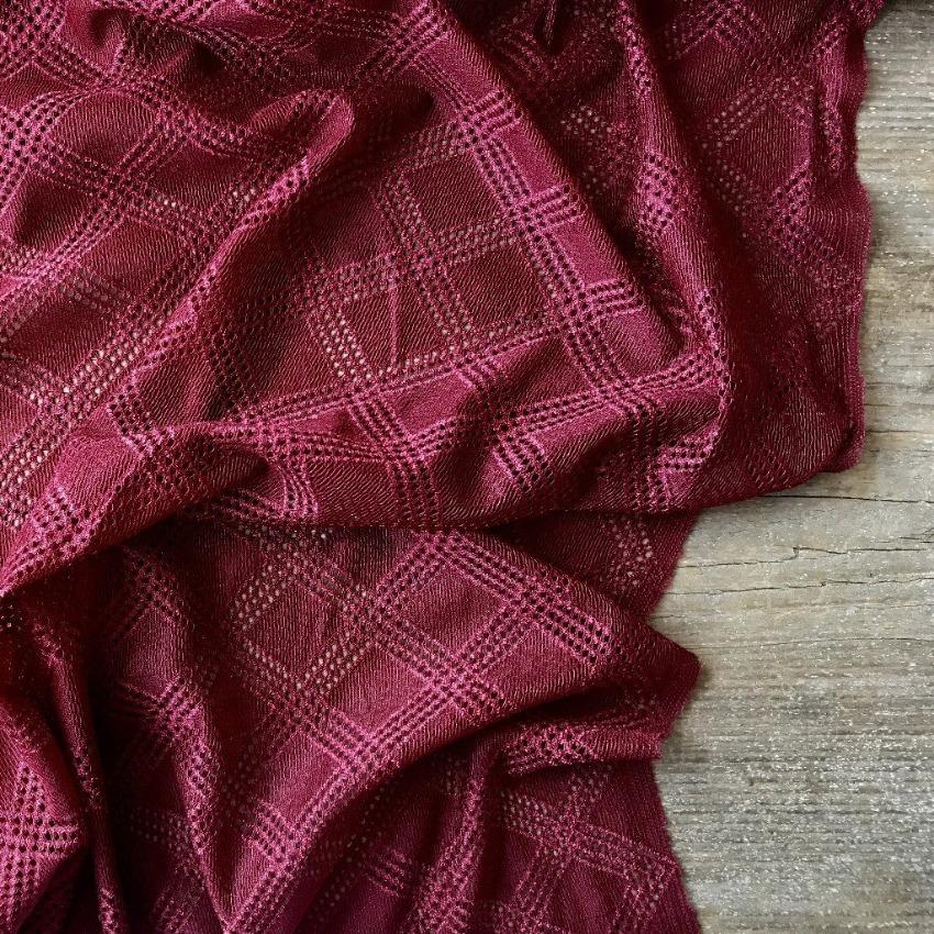 Width 140 cm, TYPE : Elastic, Spitzenstoff, Allover, COLOR : Blue / Blau