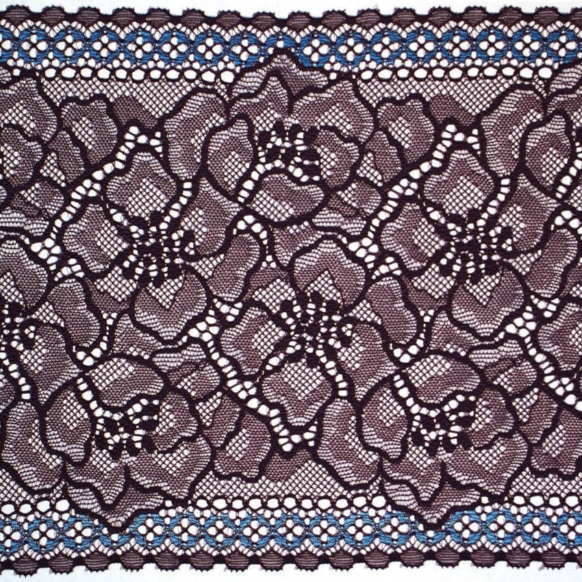 Viscose | Elastic | Width 16 cm | Shadow of Night | 61593