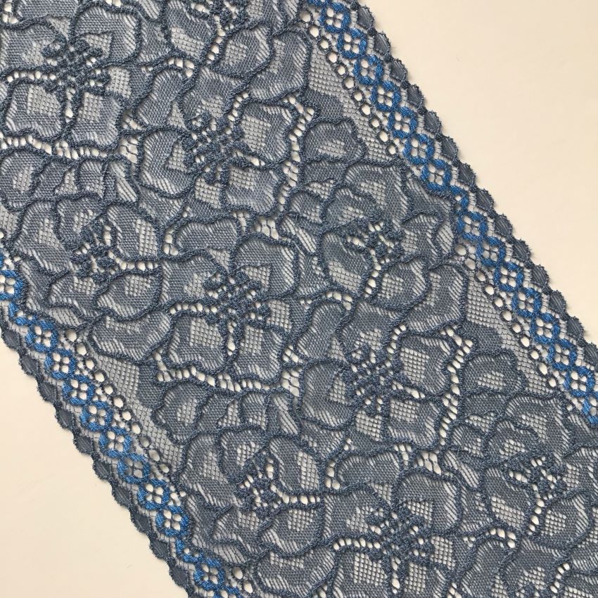 Viscose | Elastic | Width 16 cm | Shadow of Night | 61593