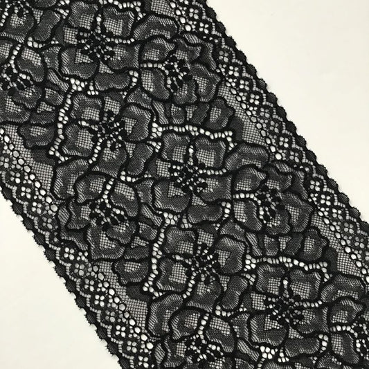 Viscose | Elastic | Width 16 cm | Shadow of Night | 61593