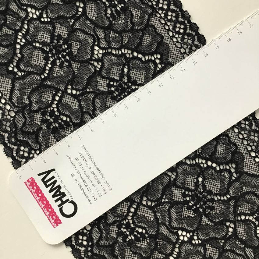 Viscose | Elastic | Width 16 cm | Shadow of Night | 61593