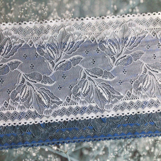 Viscose | Elastic | Width 16 cm | Shadow of Night | 65783