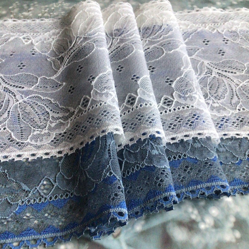 Viscose | Elastic | Width 16 cm | Shadow of Night | 65783