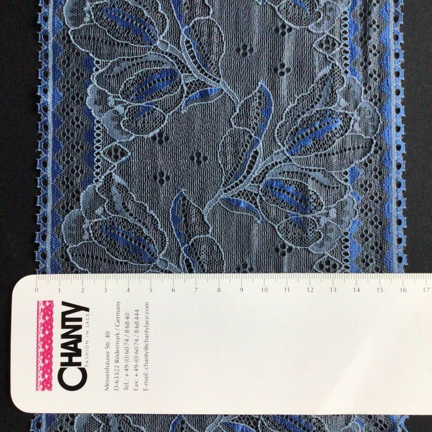 Viscose | Elastic | Width 16 cm | Shadow of Night | 65783