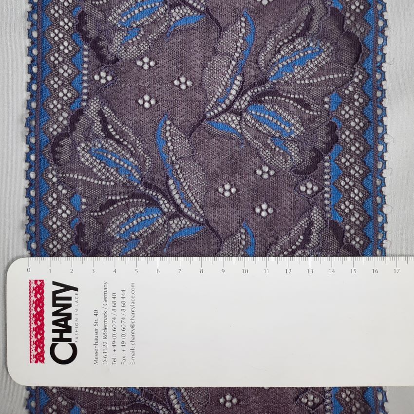 Viscose | Elastic | Width 16 cm | Shadow of Night | 65783