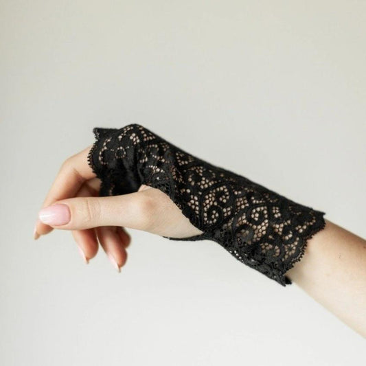 Handschuhe | Modal | Verzierende Blumen | Kit | One Size