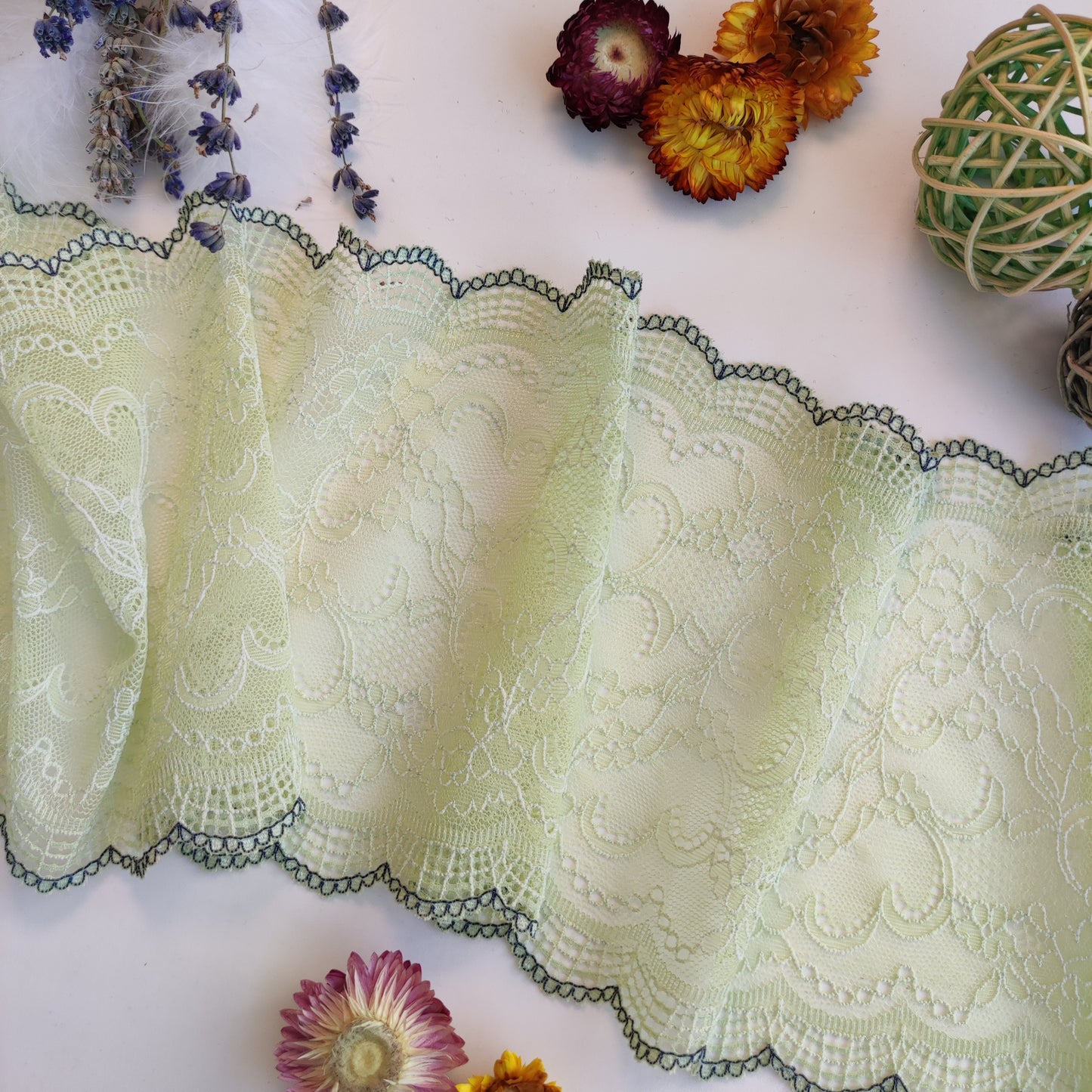 Viscose | Elastic | Width 17 cm | Fantasy Journey | 61827