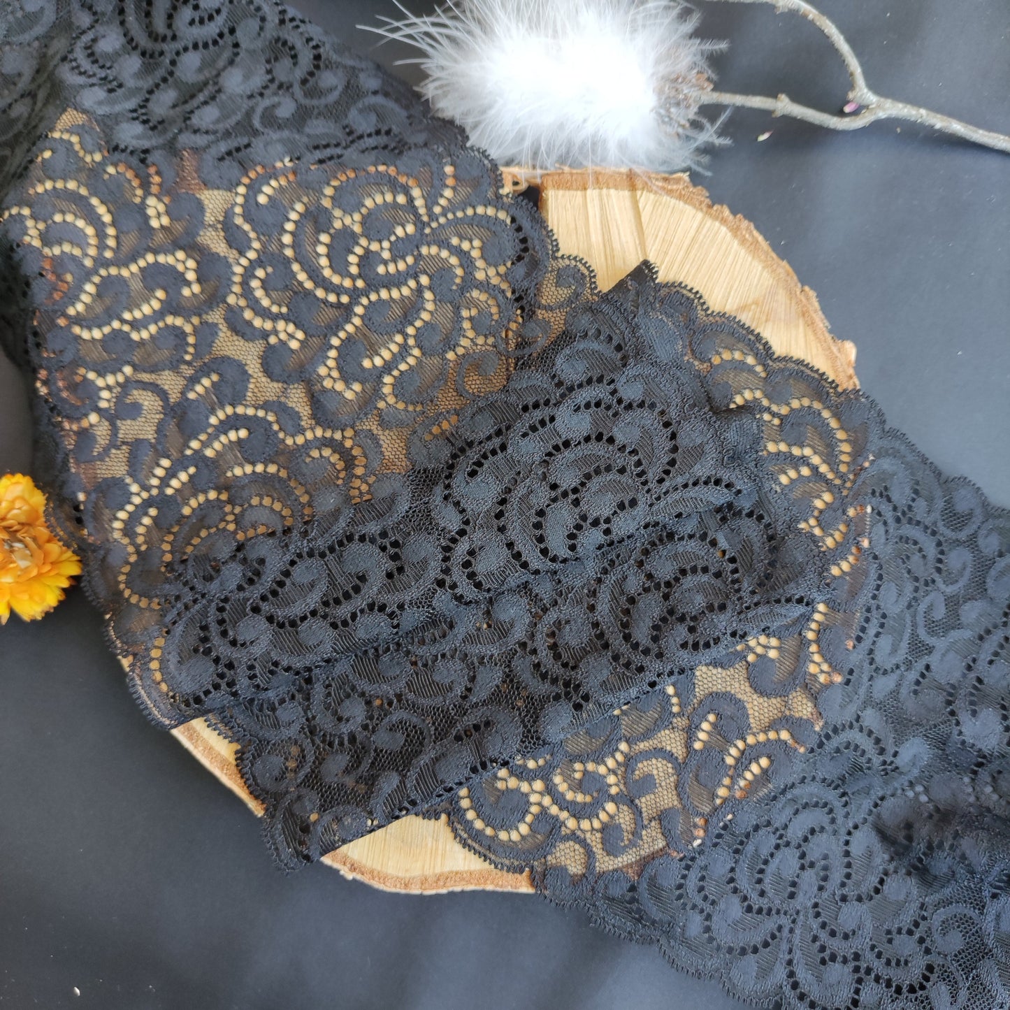 Baumwolle | Elastisch | Breite 17 cm | Fluid Motion | 61879