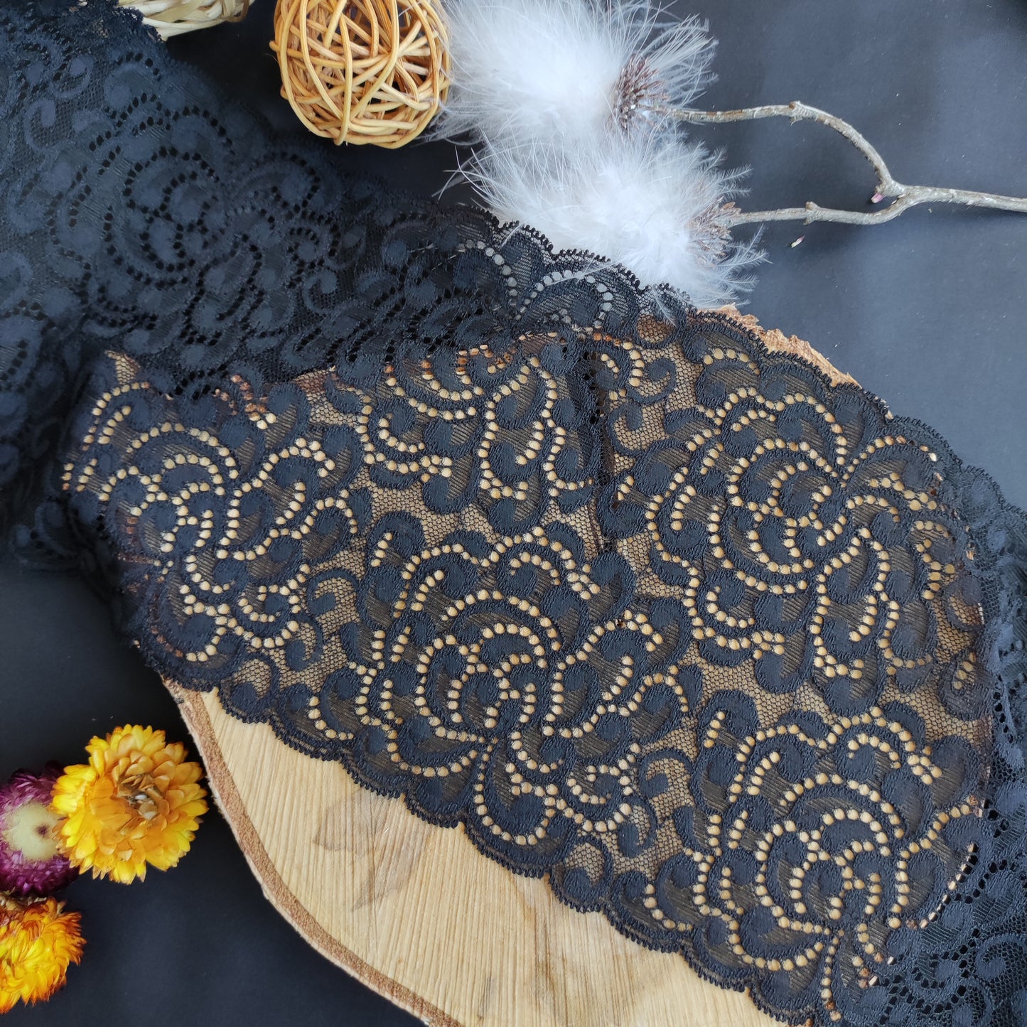 Baumwolle | Elastisch | Breite 17 cm | Fluid Motion | 61879