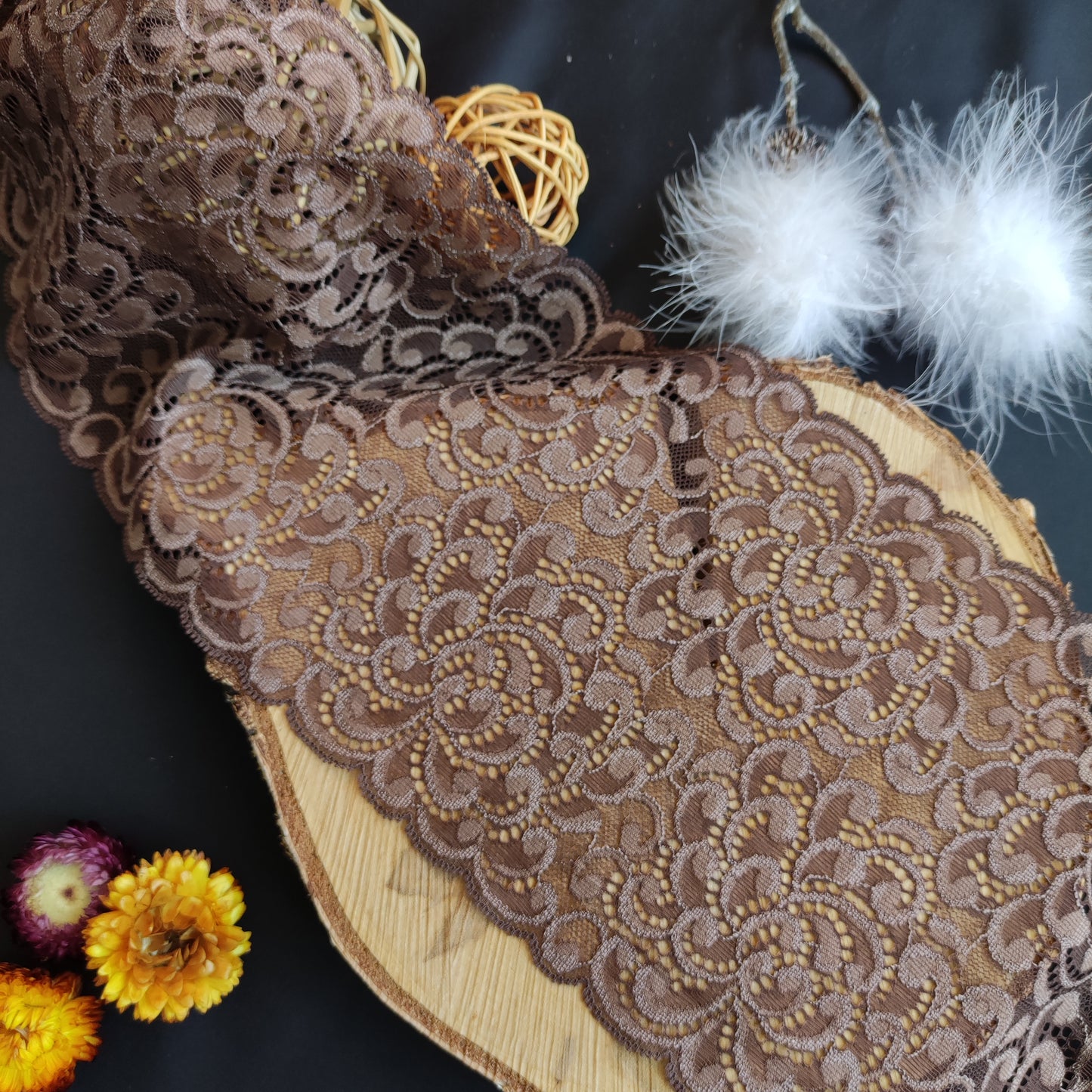 Baumwolle | Elastisch | Breite 17 cm | Fluid Motion | 61879