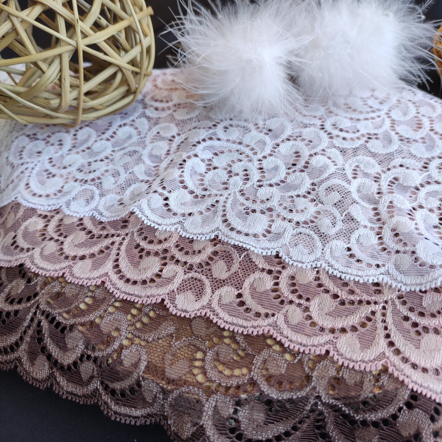 Baumwolle | Elastisch | Breite 17 cm | Fluid Motion | 61879