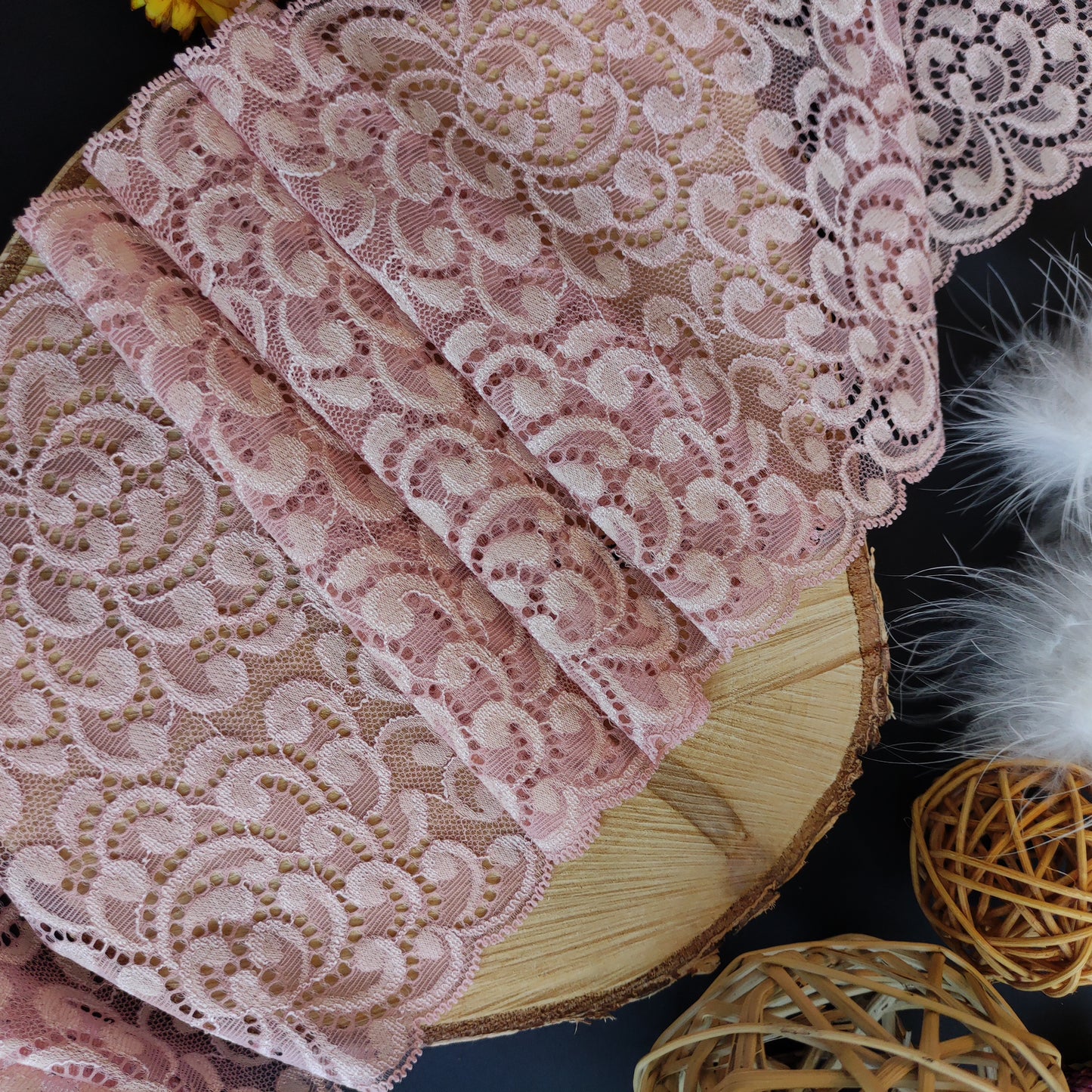 Baumwolle | Elastisch | Breite 17 cm | Fluid Motion | 61879