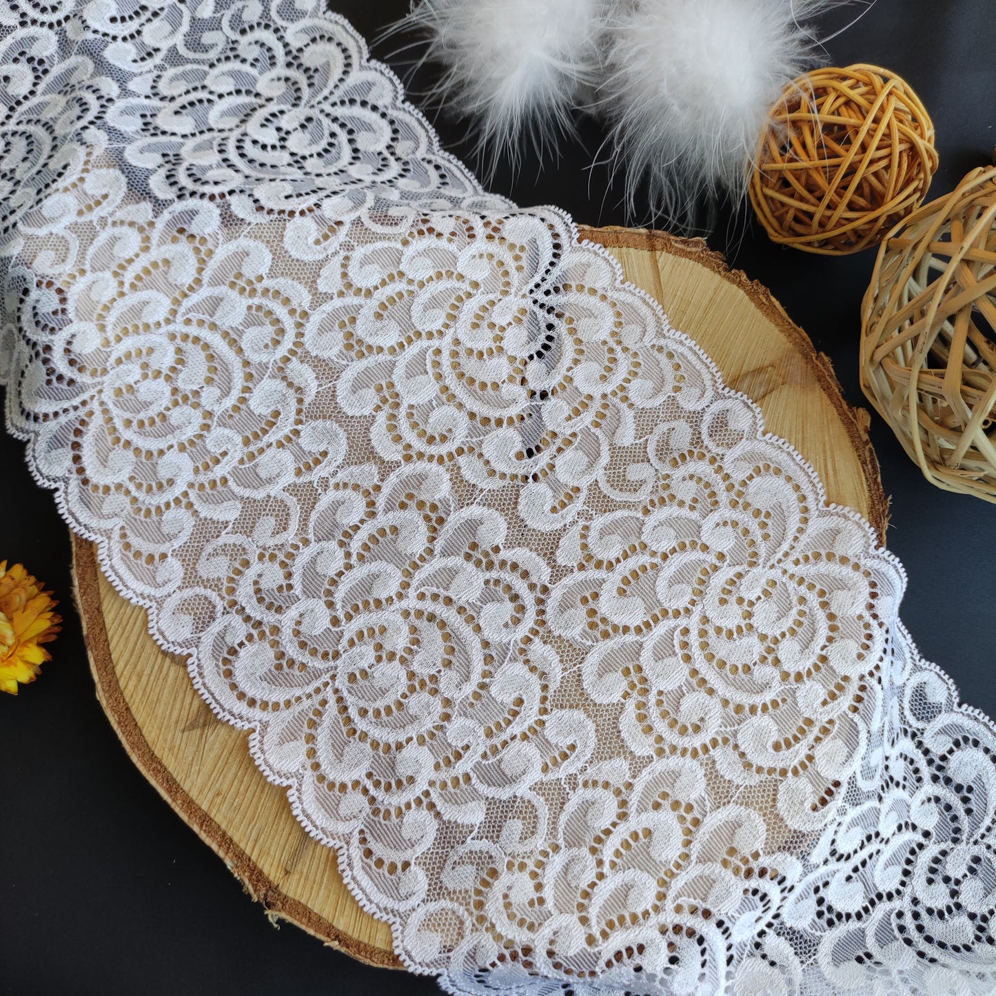 Baumwolle | Elastisch | Breite 17 cm | Fluid Motion | 61879