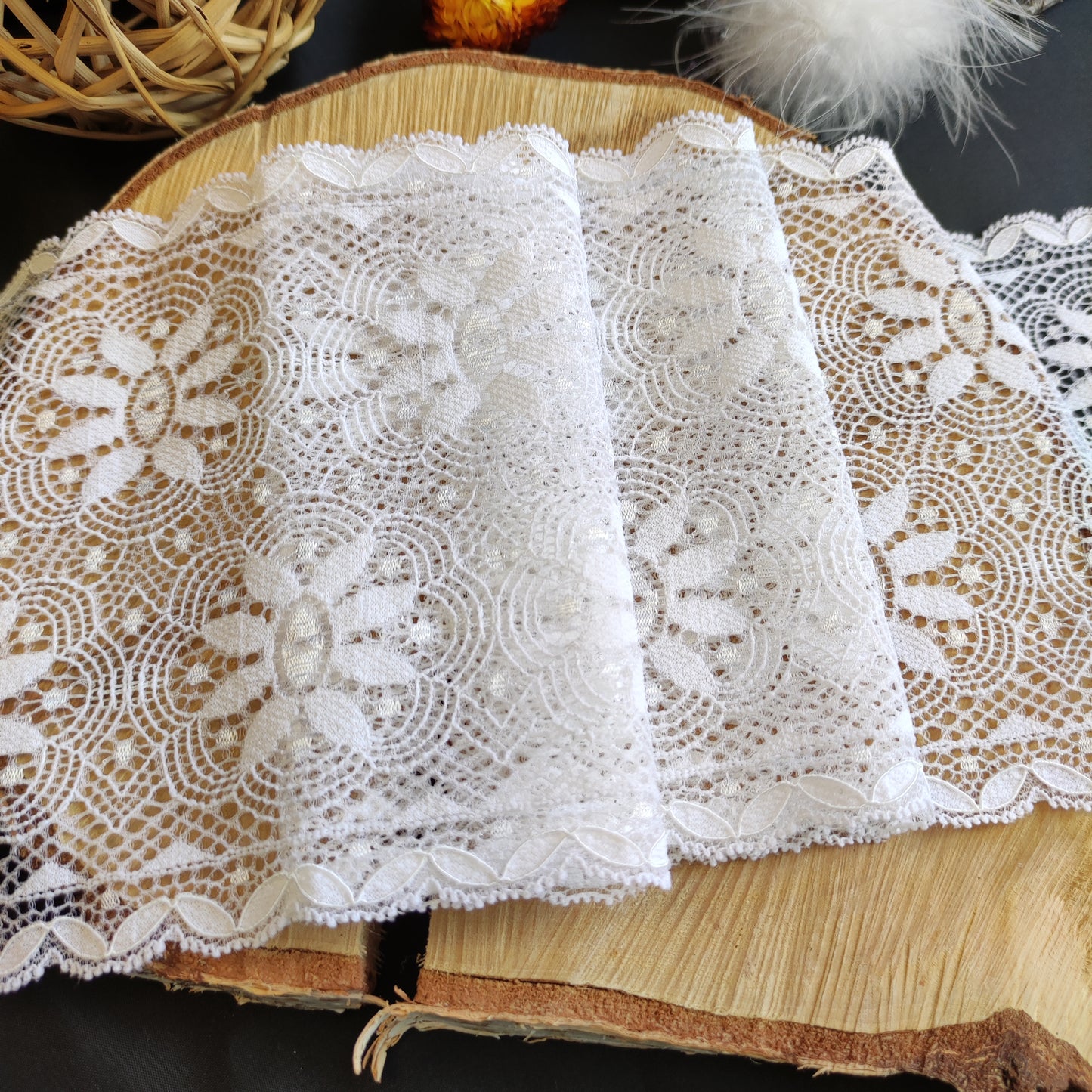 Viscose | Elastic | Width 15 cm | Shadow of Night | 65709