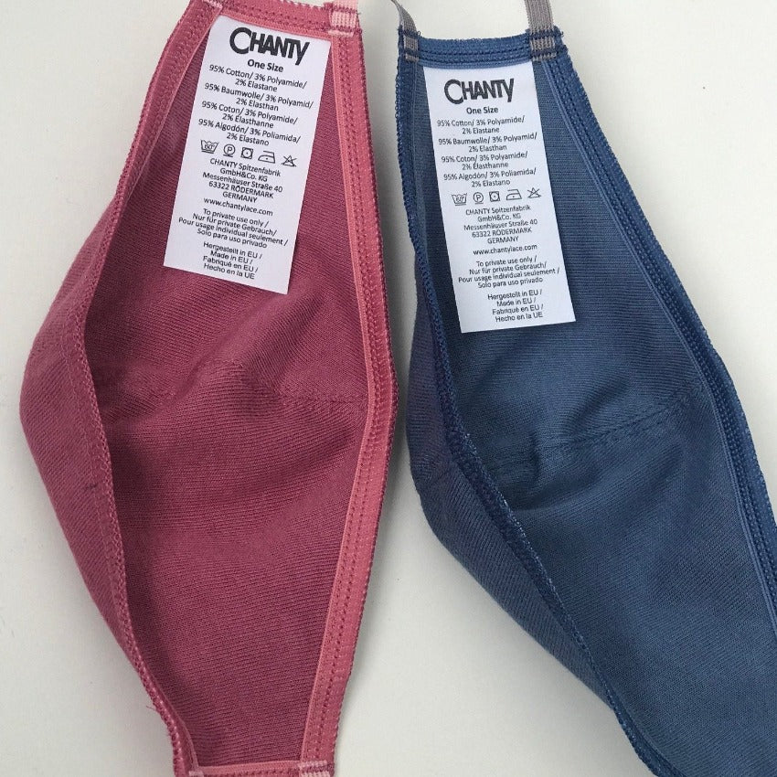 Mask | Oval Slim | Dark Blue | 2-Layers | Comfy Cotton