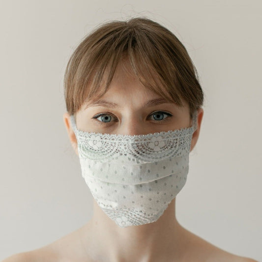 Mask | Dotted Field | Light Blue | 2-Layers | One Size